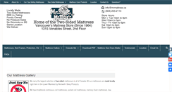 Desktop Screenshot of mrmattress.ca